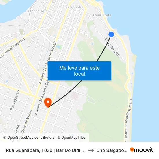 Rua Guanabara, 1030 | Bar Do Didi E Seu Peixe to Unp Salgado Filho map