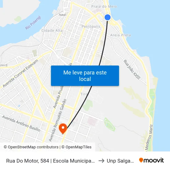 Rua Do Motor, 584 | Escola Municipal Profª Laura Maia to Unp Salgado Filho map