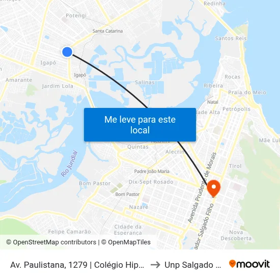 Av. Paulistana, 1279 | Colégio Hipócrates to Unp Salgado Filho map