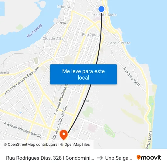 Rua Rodrigues Dias, 328 | Condomínio Morada Da Praia to Unp Salgado Filho map