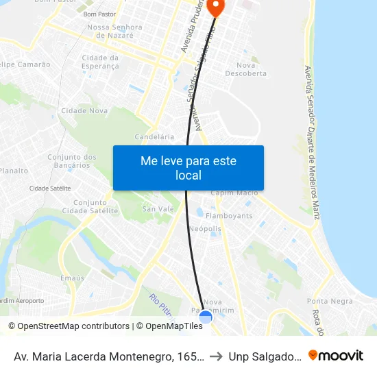 Av. Maria Lacerda Montenegro, 1650 | Sacolão to Unp Salgado Filho map