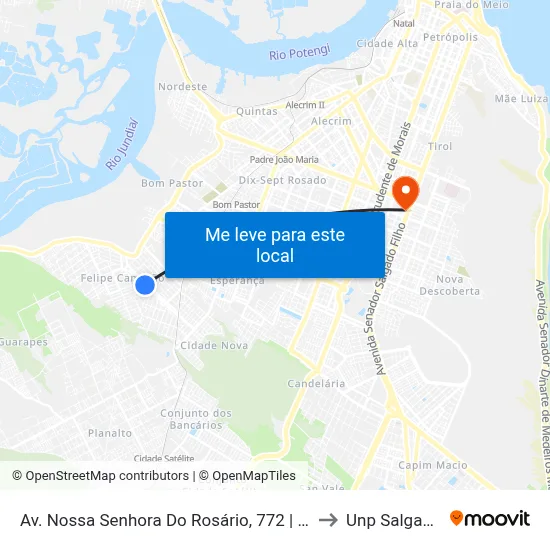 Av. Nossa Senhora Do Rosário, 772 | Poço Da Caern P2 to Unp Salgado Filho map