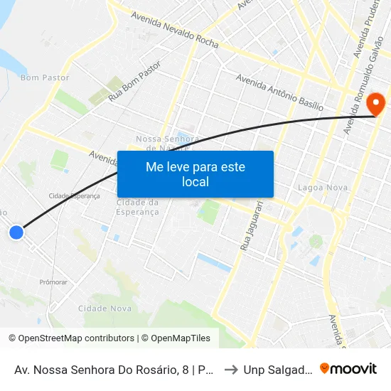 Av. Nossa Senhora Do Rosário, 8 | Poço Da Caern P1 to Unp Salgado Filho map