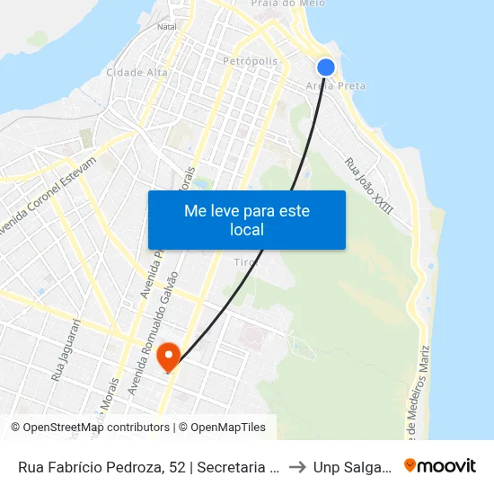 Rua Fabrício Pedroza, 52 | Secretaria Municipal De Saúde to Unp Salgado Filho map