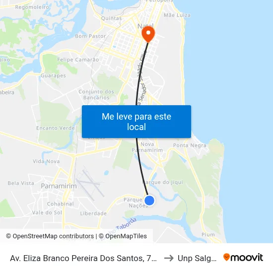 Av. Eliza Branco Pereira Dos Santos, 71 | Esplanada Dos Jardins 1 to Unp Salgado Filho map