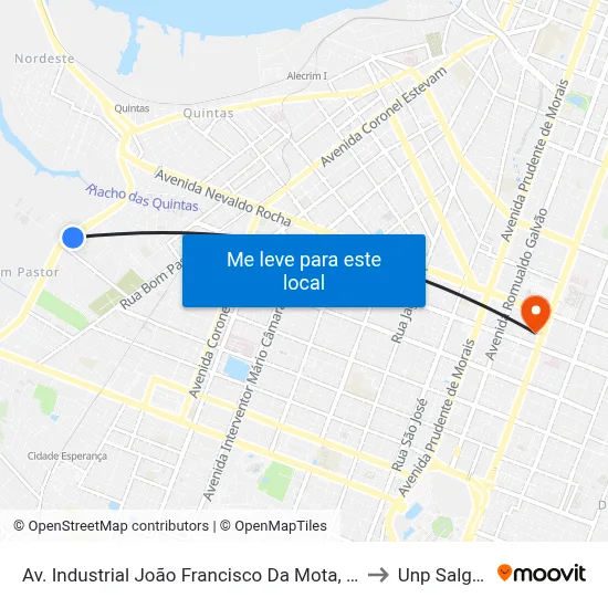 Av. Industrial João Francisco Da Mota, 3459 | Dvn Mármores & Inox to Unp Salgado Filho map