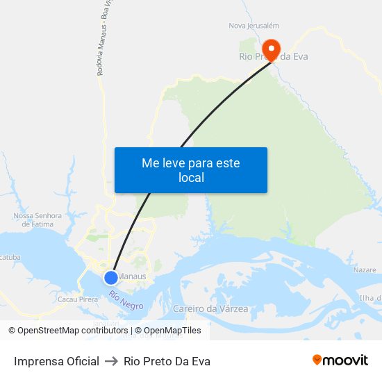 Imprensa Oficial to Rio Preto Da Eva map