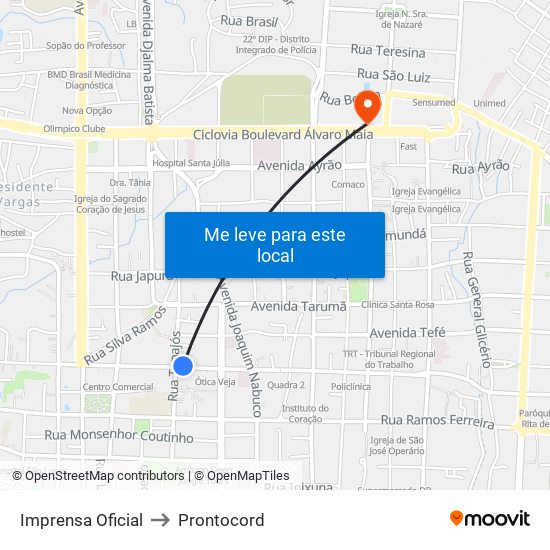 Imprensa Oficial to Prontocord map