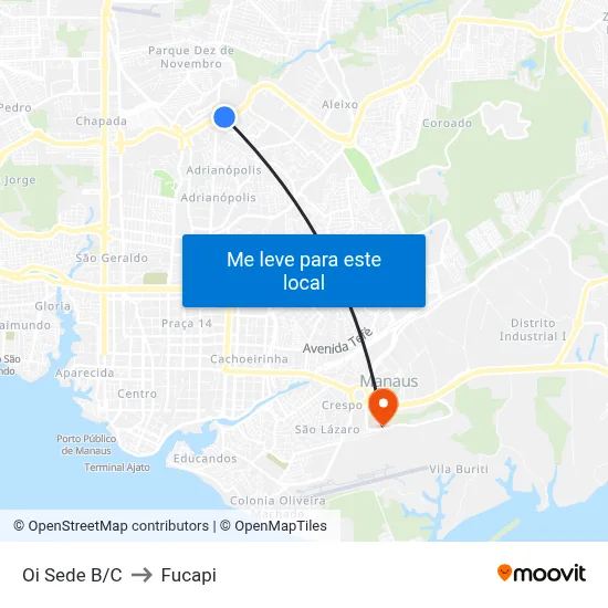 Oi Sede B/C to Fucapi map