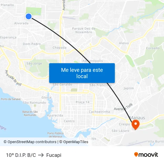 10º D.I.P. B/C to Fucapi map
