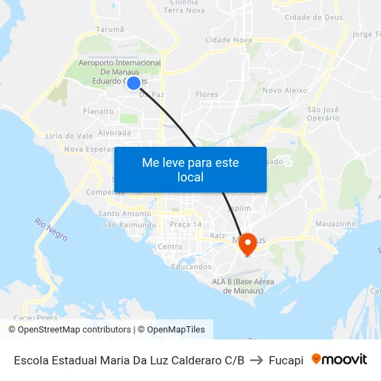 Escola Estadual Maria Da Luz Calderaro C/B to Fucapi map