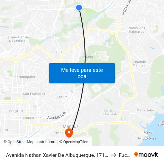 Avenida Nathan Xavier De Albuquerque, 171-341 B/C to Fucapi map