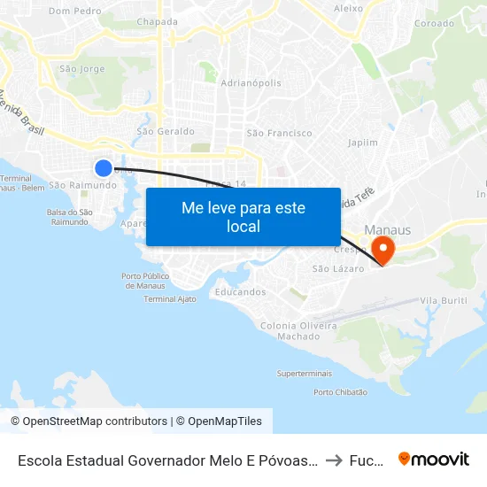 Escola Estadual Governador Melo E Póvoas B/C to Fucapi map