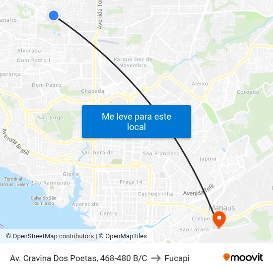 Av. Cravina Dos Poetas, 468-480  B/C to Fucapi map