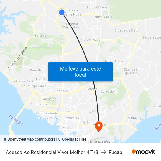 Acesso Ao Residencial Viver Melhor 4 T/B to Fucapi map