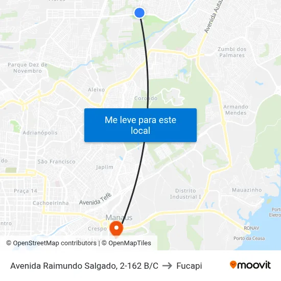 Avenida Raimundo Salgado, 2-162 B/C to Fucapi map