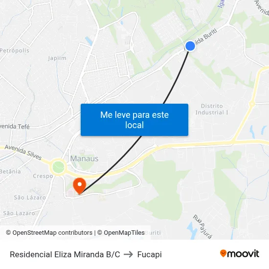 Residencial Eliza Miranda B/C to Fucapi map