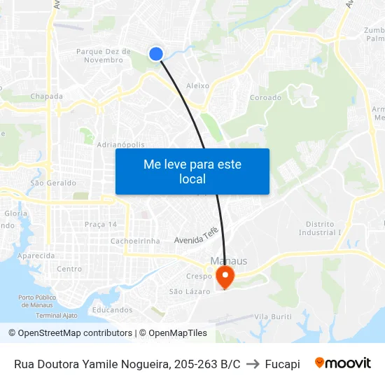 Rua Doutora Yamile Nogueira, 205-263 B/C to Fucapi map