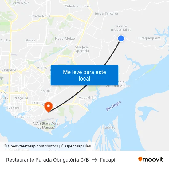 Restaurante Parada Obrigatória C/B to Fucapi map