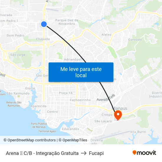 Arena ➐ C/B - Integração Gratuita to Fucapi map