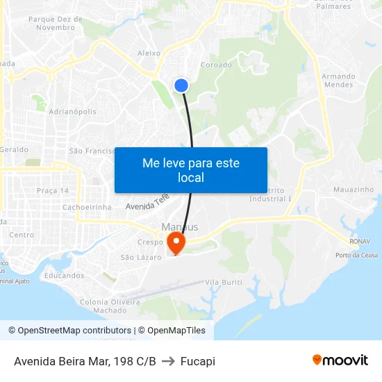 Avenida Beira Mar, 198 C/B to Fucapi map