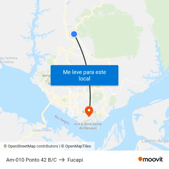 Am-010 Ponto 42 B/C to Fucapi map