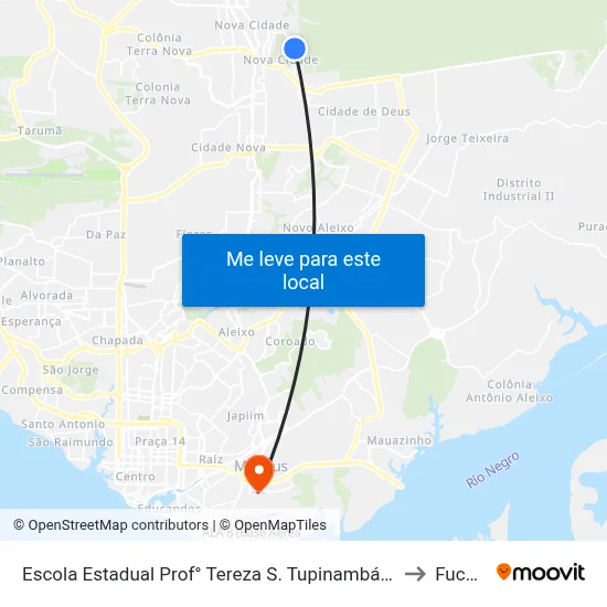 Escola Estadual Prof° Tereza S. Tupinambá B/C to Fucapi map