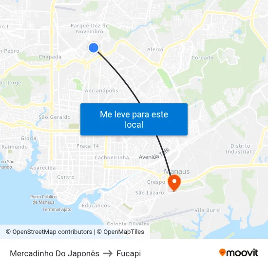 Mercadinho Do Japonês to Fucapi map