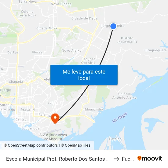 Escola Municipal Prof. Roberto Dos Santos Vieira C/B to Fucapi map