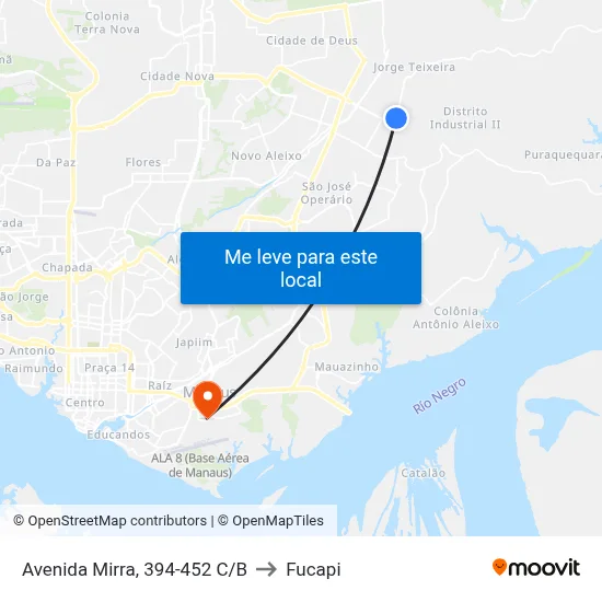Avenida Mirra, 394-452 C/B to Fucapi map