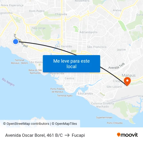 Avenida Oscar Borel, 461 B/C to Fucapi map