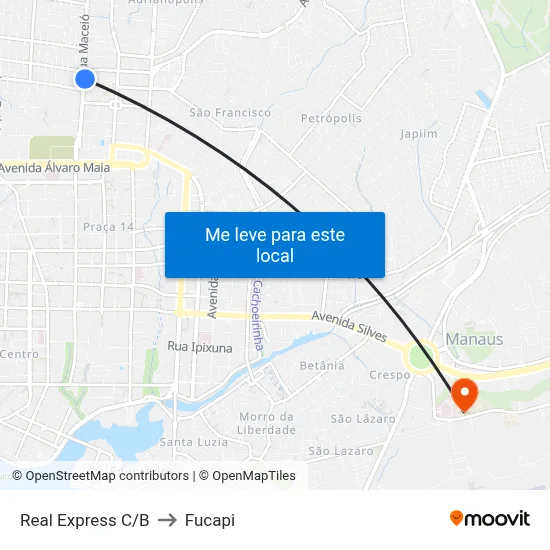 Real Express C/B to Fucapi map