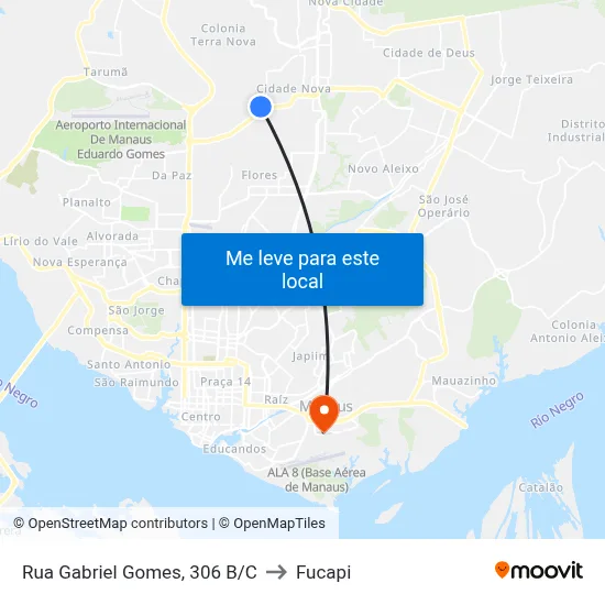 Rua Gabriel Gomes, 306 B/C to Fucapi map