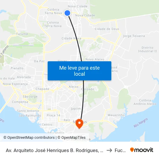 Av. Arquiteto José Henriques B. Rodrigues, 18 C/B to Fucapi map