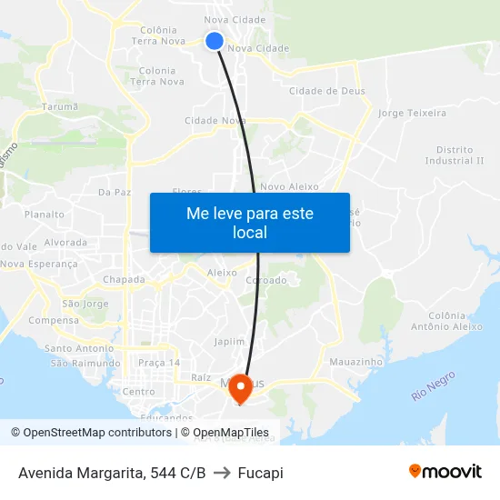 Avenida Margarita, 544 C/B to Fucapi map
