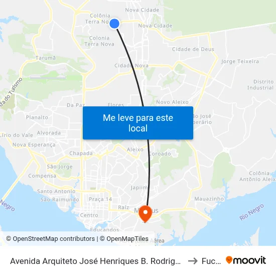 Avenida Arquiteto José Henriques B. Rodrigues, 3271 B/C to Fucapi map