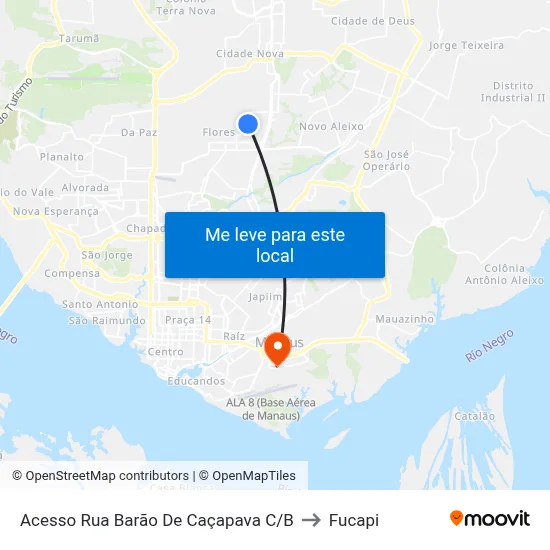 Acesso Rua Barão De Caçapava C/B to Fucapi map