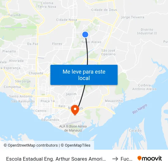 Escola Estadual Eng. Arthur Soares Amorim C/B to Fucapi map