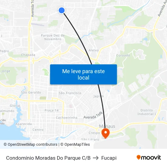Condomínio Moradas Do Parque C/B to Fucapi map