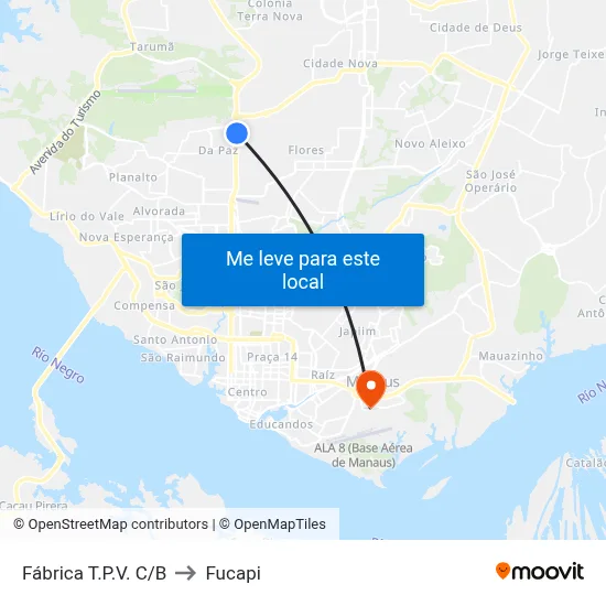 Fábrica T.P.V. C/B to Fucapi map