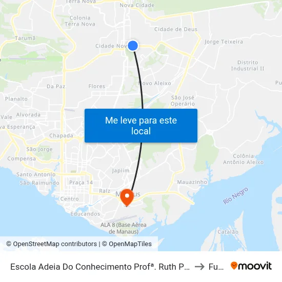 Escola Adeia Do Conhecimento Profª. Ruth Prestes Gonçalves B/C to Fucapi map
