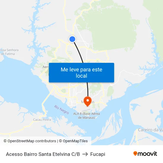 Acesso Bairro Santa Etelvina C/B to Fucapi map