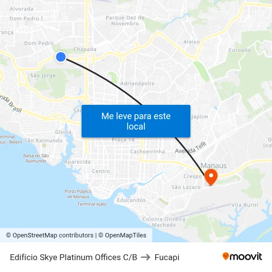 Edifício Skye Platinum Offices C/B to Fucapi map