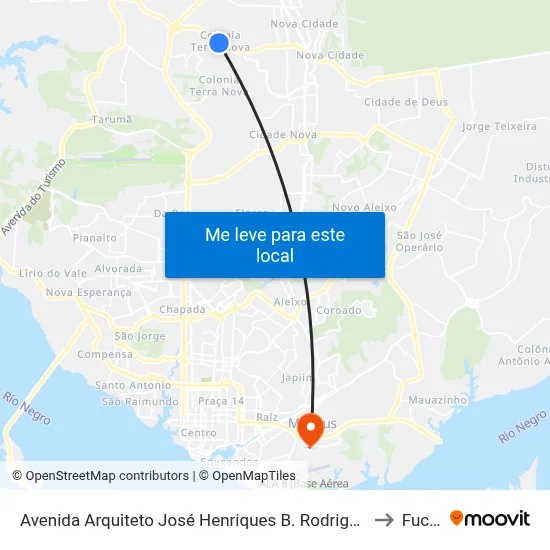 Avenida Arquiteto José Henriques B. Rodrigues, 2201 B/C to Fucapi map