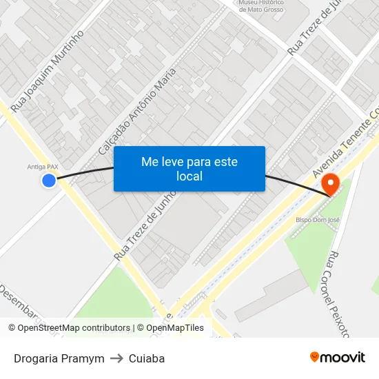 Drogaria Pramym to Cuiaba map