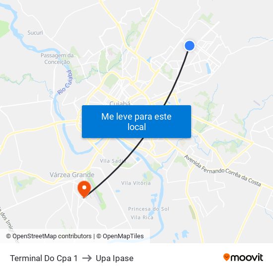 Terminal Do Cpa 1 to Upa Ipase map