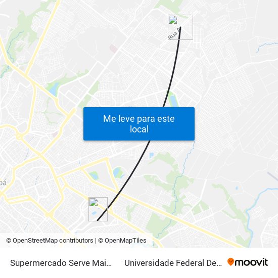 Supermercado Serve Mais | 1º De Março to Universidade Federal De Mato Grosso map