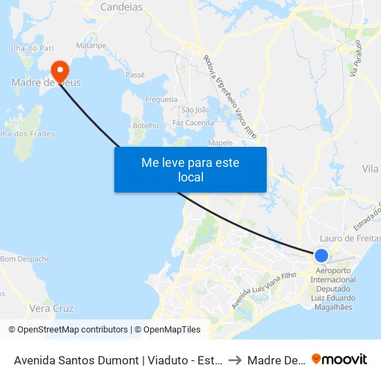 Avenida Santos Dumont | Viaduto - Estação Aeroporto to Madre De Deus map