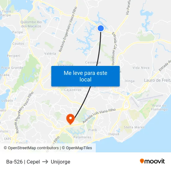 Ba-526 | Cepel to Unijorge map