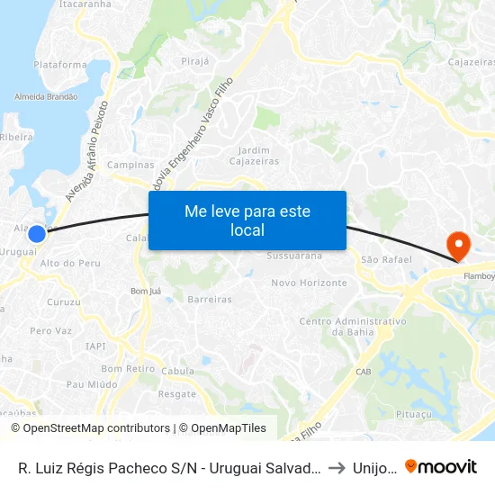R. Luiz Régis Pacheco S/N - Uruguai Salvador - Ba Brasil to Unijorge map